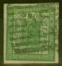 Rare Postage Stamp from Nepal 1889 4a Green SG12 Fine Used