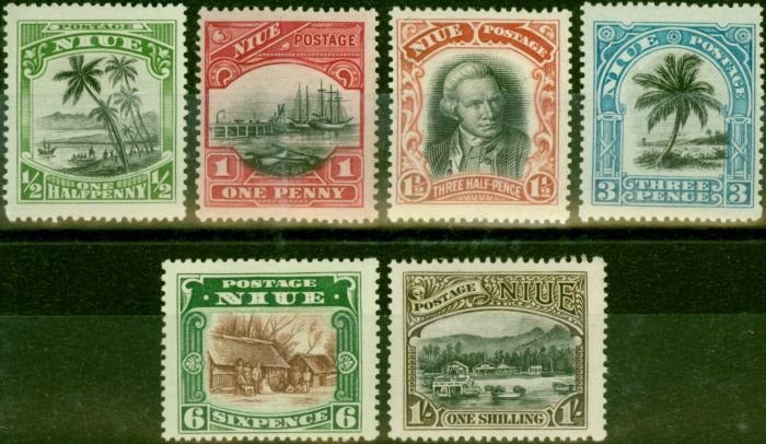 Rare Postage Stamp from Niue 1920 Set of 6 SG38-42 Fine Mtd Mint