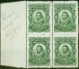Collectible Postage Stamp Newfoundland 1910 1c Green SG106a & SG106b 'NFWFOUNDLAND' & 'JAMRS' Flaws