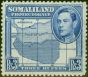 Old Postage Stamp from Somaliland 1938 3R Brt Blue SG103 Fine LMM