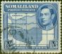 Collectible Postage Stamp from Somaliland 1938 3R Brt Blue SG103 Fine Used