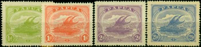 Valuable Postage Stamp Papua 1911 Set of 4 to 2 1/2d SG84-87 Fine MM