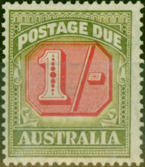 Old Postage Stamp Australia 1947 1s Carmine & Green SGD128 V.F MNH