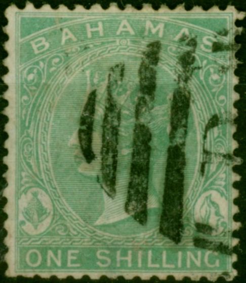 Bahamas 1882 1s Green SG44 Good Used  Queen Victoria (1840-1901) Old Stamps