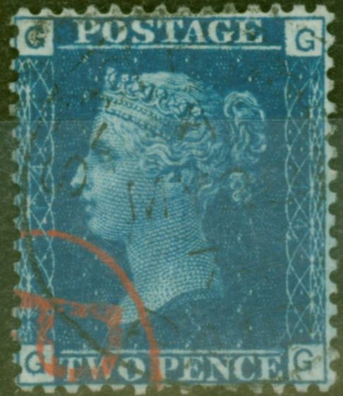Valuable Postage Stamp from GB 1869 2d Blue SG46 Pl 14 V.F.U CDS