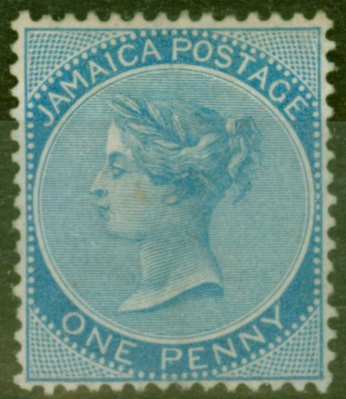 Valuable Postage Stamp from Jamaica 1870 1d Dp Blue SG8a Fine Mtd Mint