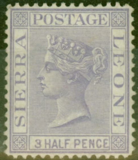 Collectible Postage Stamp from Sierra Leone 1876 1 1/2d Lilac SG18 Fine Lightly Mtd Mint