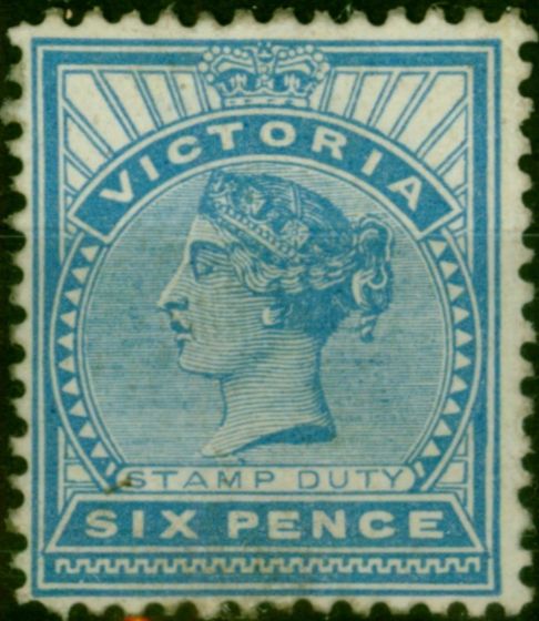 Victoria 1891 6d Dull Blue SG318b Good MM . Queen Victoria (1840-1901) Mint Stamps
