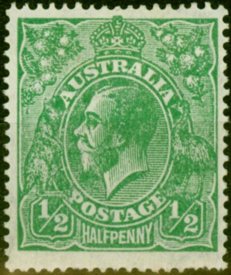 Collectible Postage Stamp from Australia 1918 1/2d Green SG48 Fine Mtd Mint