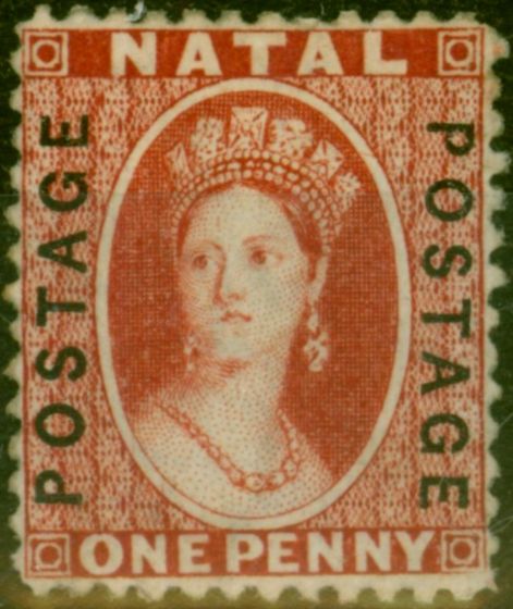 Collectible Postage Stamp from Natal 1870 1d Bright Red SG60 Fine & Fresh Mtd Mint