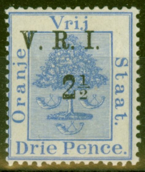 Collectible Postage Stamp from O.F.S 1900 2 1/2d on 3d Ultramarine SG105 Fine Mtd Mint