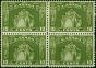Canada 1934 10c Olive-Green SG333 V.F VLMM & MNH Block of 4  King George V (1910-1936) Rare Stamps