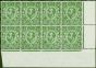 Valuable Postage Stamp GB 1911 1/2d Green Die A SG322 Fine MNH Corner Block of 8