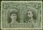 Rare Postage Stamp from Rhodesia 1910 2d Black-Purple & Slate-Grey SG127 Fine & Fresh Mtd Mint