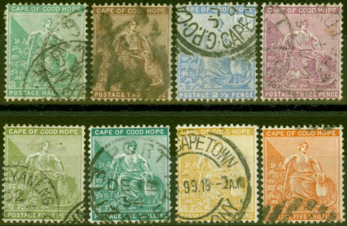 Collectible Postage Stamp C.O.G.H 1898-99 Set of 8 SG61-68 Good Used
