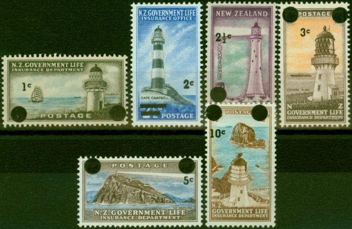 Valuable Postage Stamp New Zealand 1967-68 Set of 6 SGL50-L55a V.F MNH