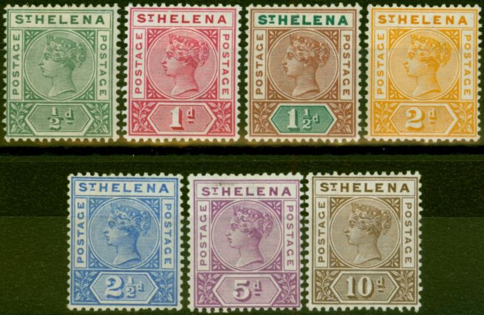 Collectible Postage Stamp from St Helena 1890-97 Set of 7 SG46-52 Fine Mounted Mint