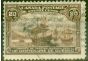 Rare Postage Stamp from Canada 1908 20c Dull Brown SG195 Good Used
