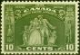 Valuable Postage Stamp from Canada 1934 10c Olive-Green SG333 Fine Lightly Mtd Mint