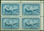 Valuable Postage Stamp from Canada 1942 Air 6c Blue SG399 Very Fine MNH Block of 4