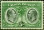 Valuable Postage Stamp from Cayman Islands 1932 5s Black & Green SG94 V.F Very Lightly Mtd Mint