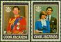 Cook Islands 1987 Hurricane Relief Fund $9.60 on $1 & $2 SG1124-1125 V.F MNH  Queen Elizabeth II (1952-2022) Rare Stamps