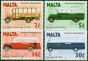 Valuable Postage Stamp Malta 1996 Buses Set of 4 SG1030-1033 V.F MNH