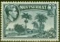 Old Postage Stamp from Montserrat 1938 2s6d Slate-Blue SG109 V.F MNH
