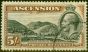 Collectible Postage Stamp Ascension 1934 5s Black & Brown SG30 Fine Used