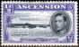 Rare Postage Stamp from Ascension 1944 1/2d Black & Bluish Violet SG38ba Long Bar to E Good Mtd Mint