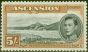 Collectible Postage Stamp from Ascension 1944 5s Black & Yellow-Brown SG46a P.13 V.F MNH