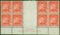 Collectible Postage Stamp Australia 1937 2d Scarlet SG167 V.F MNH Gutter Imprint Block of 8
