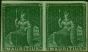Rare Postage Stamp Mauritius 1858 (4d) Green SG27 V.F & Fresh MM Pair