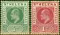 Old Postage Stamp from St Helena 1902 Set of 2 SG53-54 Fine Mtd Mint Stamps