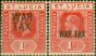 Collectible Postage Stamp St Lucia 1916 War Tax Set of 2 SG89-90 V.F MNH