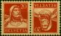 Switzerland 1932 20c Carmine Buff Scott #176c Tete-Beche Pair Fine LMM . King George V (1910-1936) Mint Stamps