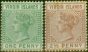 Rare Postage Stamp Virgin Islands 1879-80 Set of 2 SG24-25 Fine MM (2)