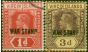 Virgin Islands 1916 War Stamp Set of 2 SG78c-79a Fine Used  King George V (1910-1936) Rare Stamps