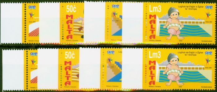 Malta 2003 Euro Games of Small States Set of 4 SG1306-1309 V.F.MNH  Queen Elizabeth II (1952-2022) Valuable Stamps