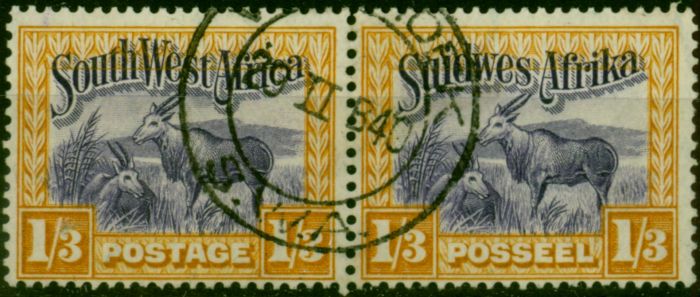 Old Postage Stamp South West Africa 1931 1s3d Violet & Yellow SG81 Fine Used