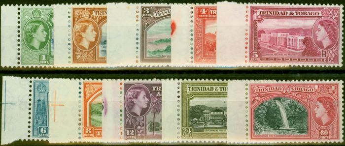 Collectible Postage Stamp Trinidad & Tobago 1953 Set of 10 to 60c SG267-278 V.F MNH