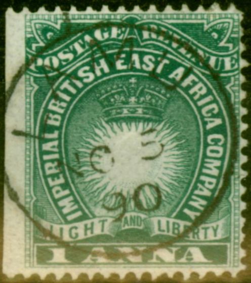 Collectible Postage Stamp from B.E.A KUT 1890 1a Blue SG5 Fine Used