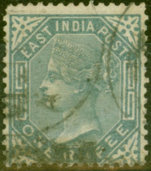Old Postage Stamp from India 1874 1R Slate SG79 Ave Used