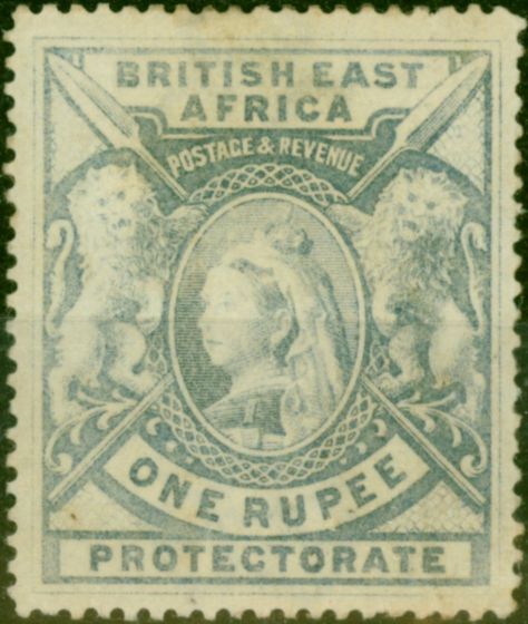 Old Postage Stamp B.E.A KUT 1901 1R Dull Blue SG92a Good MM
