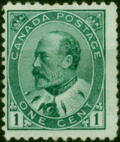 Canada 1903 1c Deep Green SG174 Fine MM  King Edward VII (1902-1910) Rare Stamps