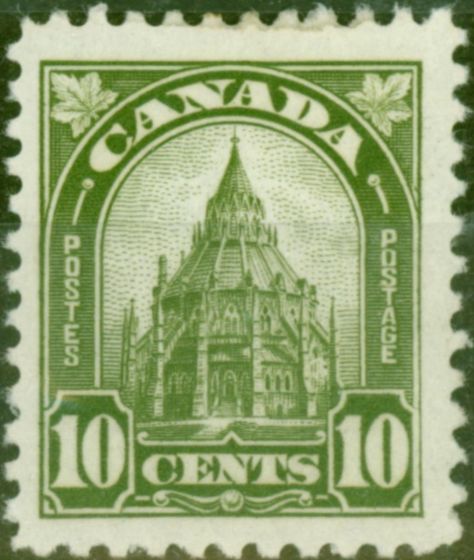 Collectible Postage Stamp Canada 1930 10c Olive-Green SG299 Fine & Fresh MM