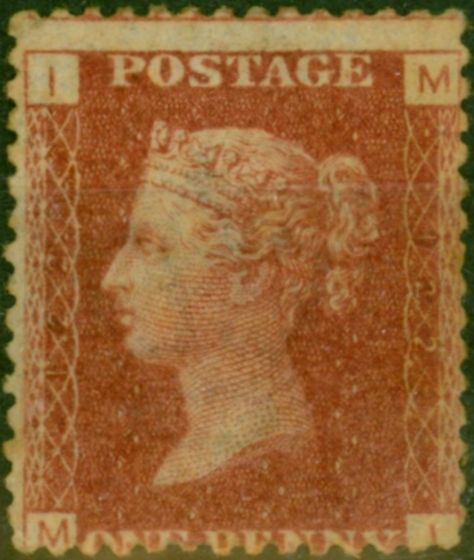 Collectible Postage Stamp GB 1864 1d Rose-Red SG43-44 Pl 122 Fine MM (M-I)