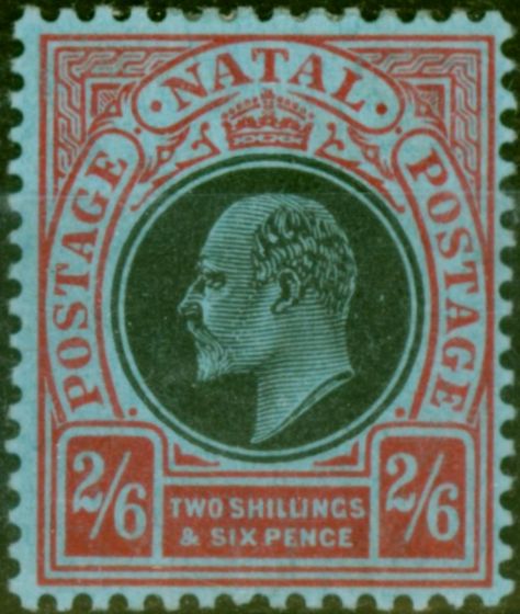 Collectible Postage Stamp Natal 1908 2s6d Black & Red-Blue SG168 Fine LMM
