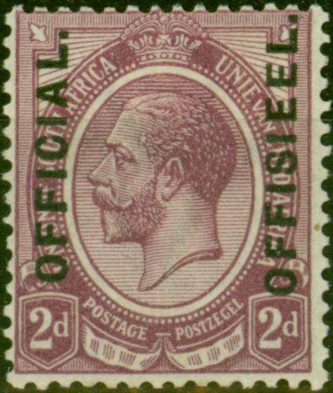 Collectible Postage Stamp South Africa 1926 2d Purple SG01 Fine VLMM