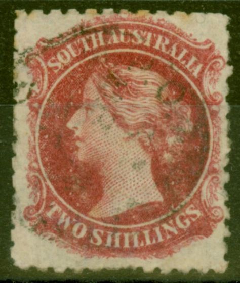 Collectible Postage Stamp from South Australia 1869 2s Crimson-Carmine SG86 Fine Used
